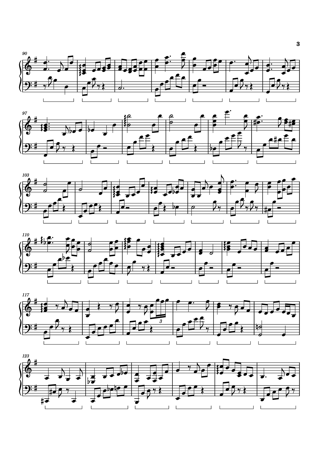 Page 3 of Sheet music PDF Piano Memories of Alice Piano - Izumi Hirotaka