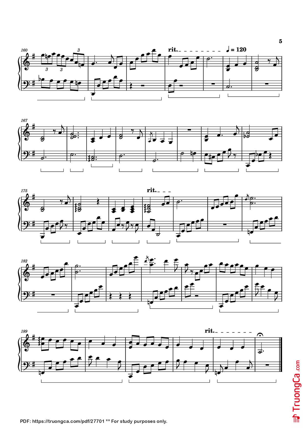Page 5 of Sheet music PDF Piano Memories of Alice Piano - Izumi Hirotaka