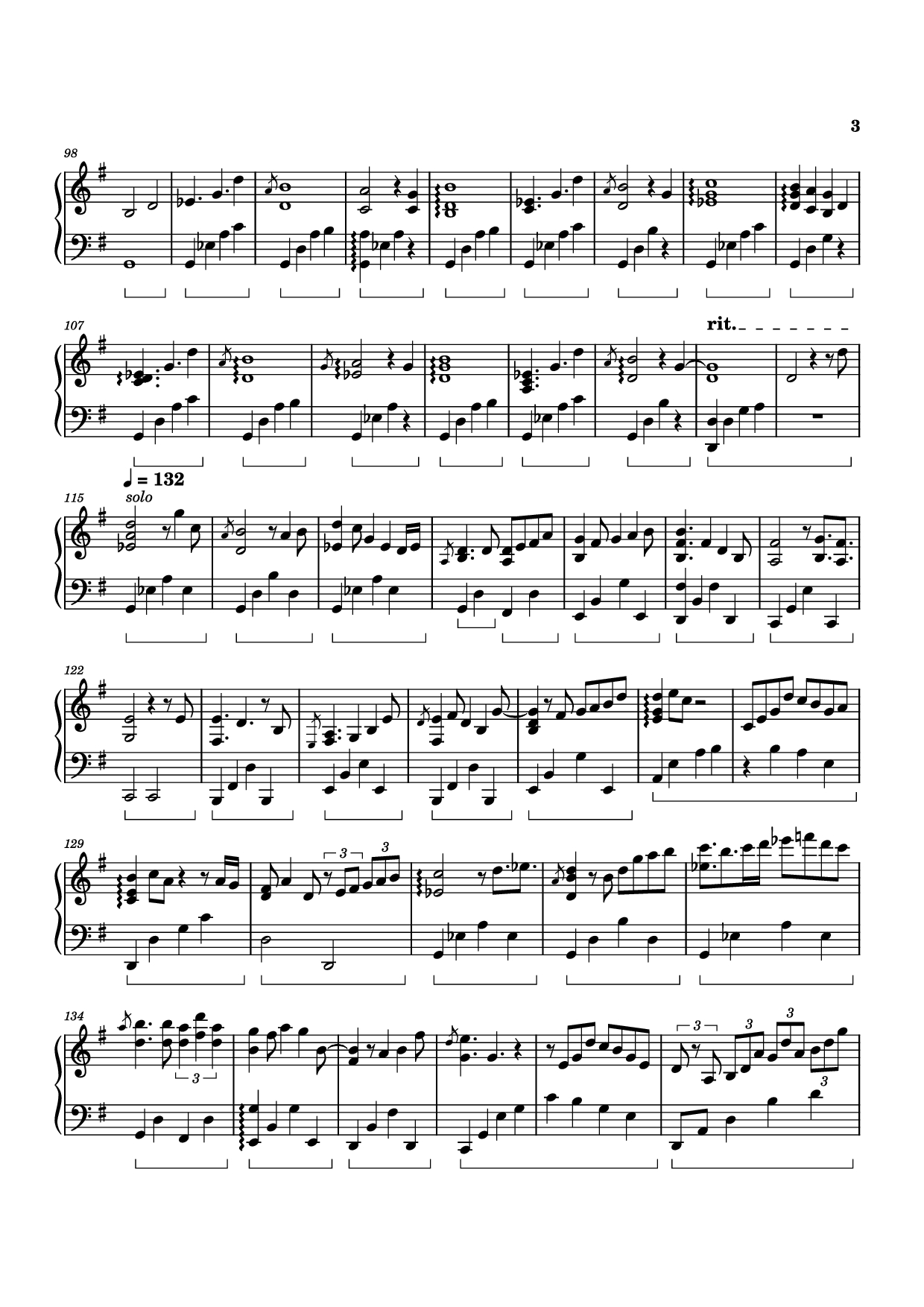 Page 3 of Sheet music PDF Piano Forgotten Saga Piano - Izumi Hirotaka