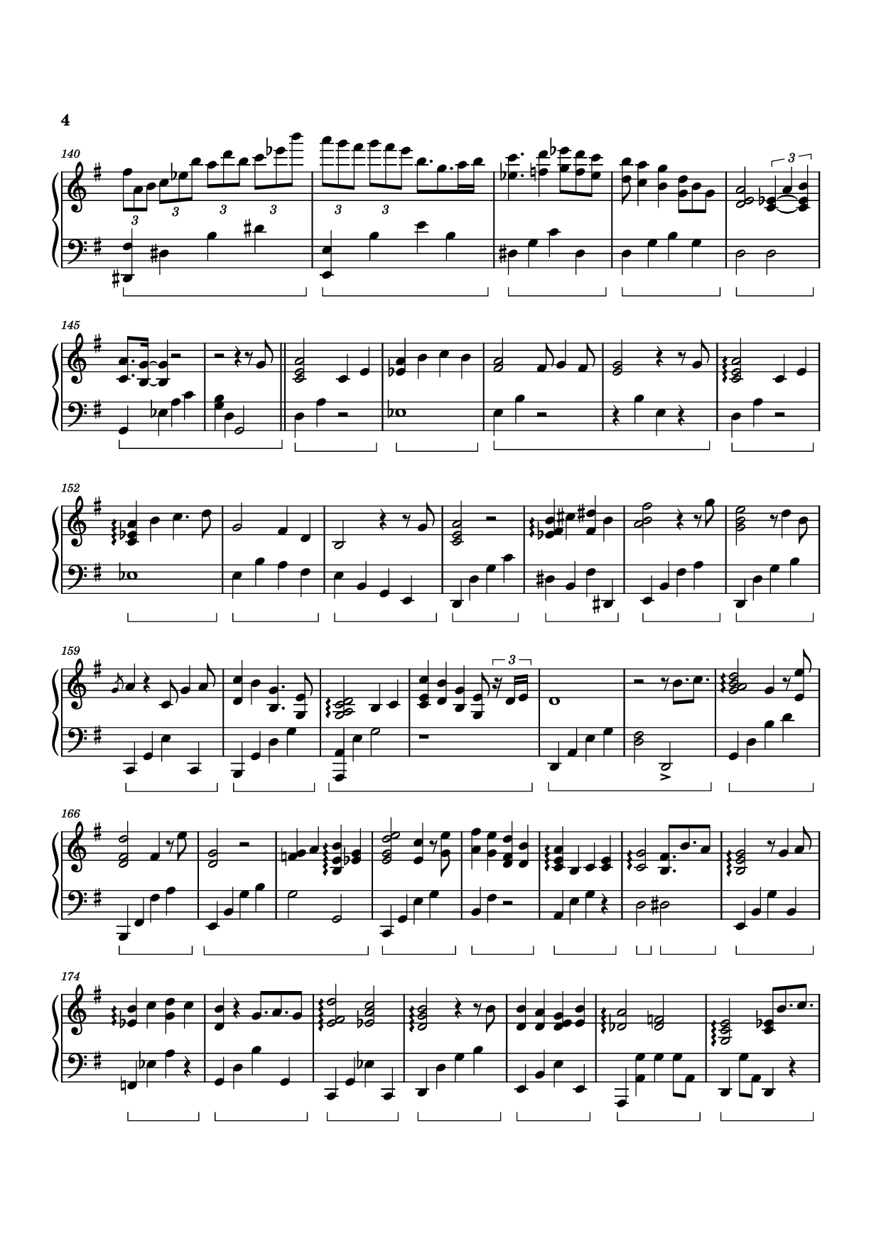 Page 4 of Sheet music PDF Piano Forgotten Saga Piano - Izumi Hirotaka