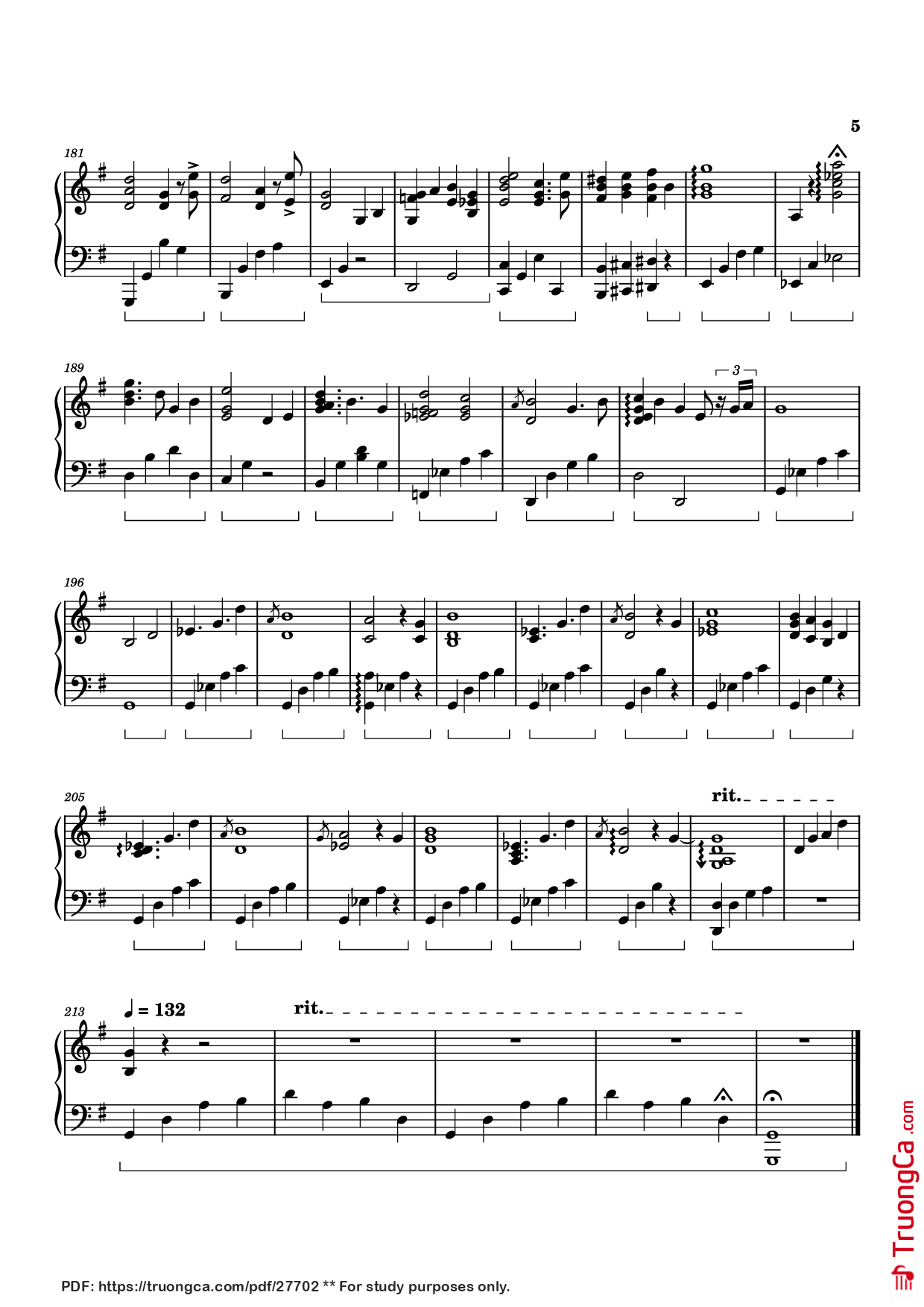 Page 5 of Sheet music PDF Piano Forgotten Saga Piano - Izumi Hirotaka