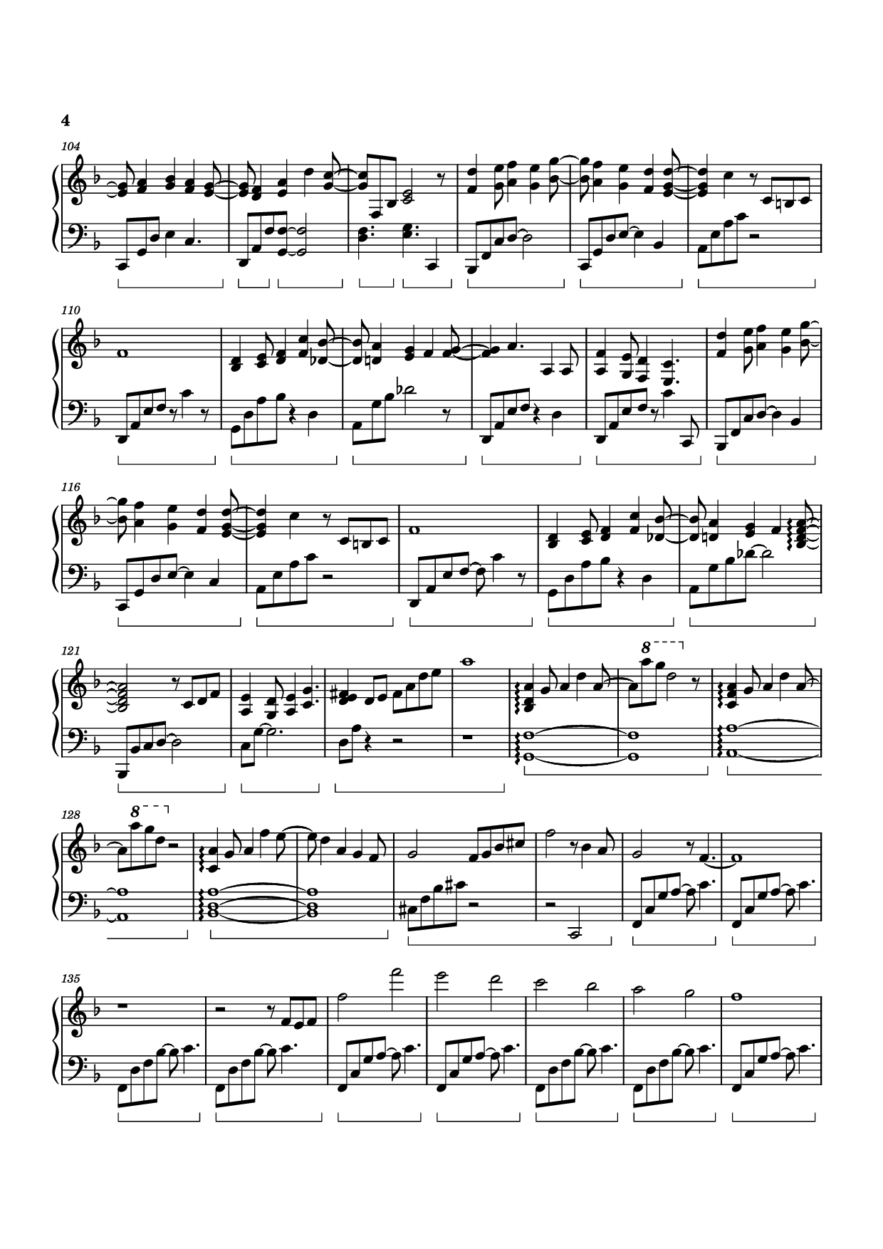 Page 4 of Sheet music PDF Piano Blue Forest Piano - Izumi Hirotaka