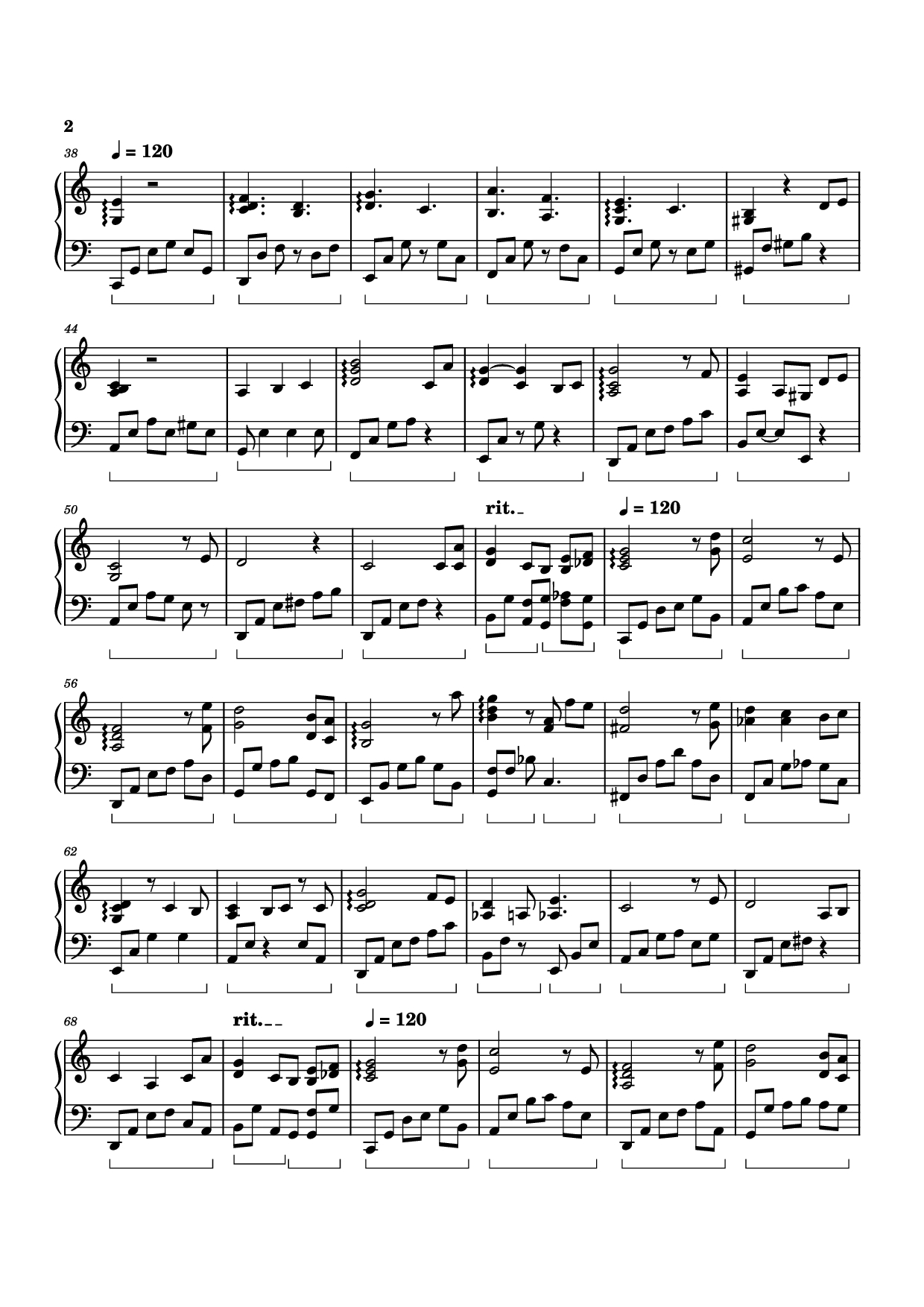 Page 2 of Sheet music PDF Piano Heartland Piano - Izumi Hirotaka