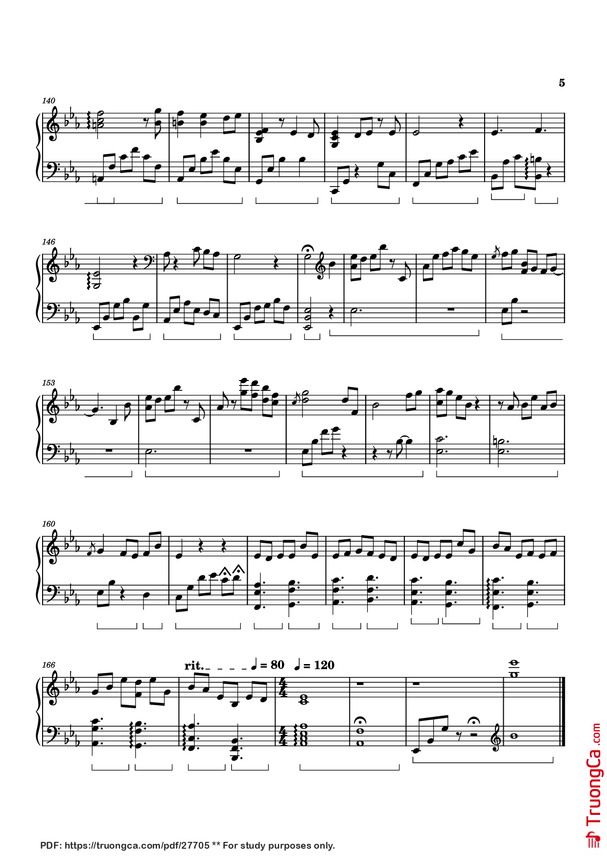 Page 5 of Sheet music PDF Piano Heartland Piano - Izumi Hirotaka