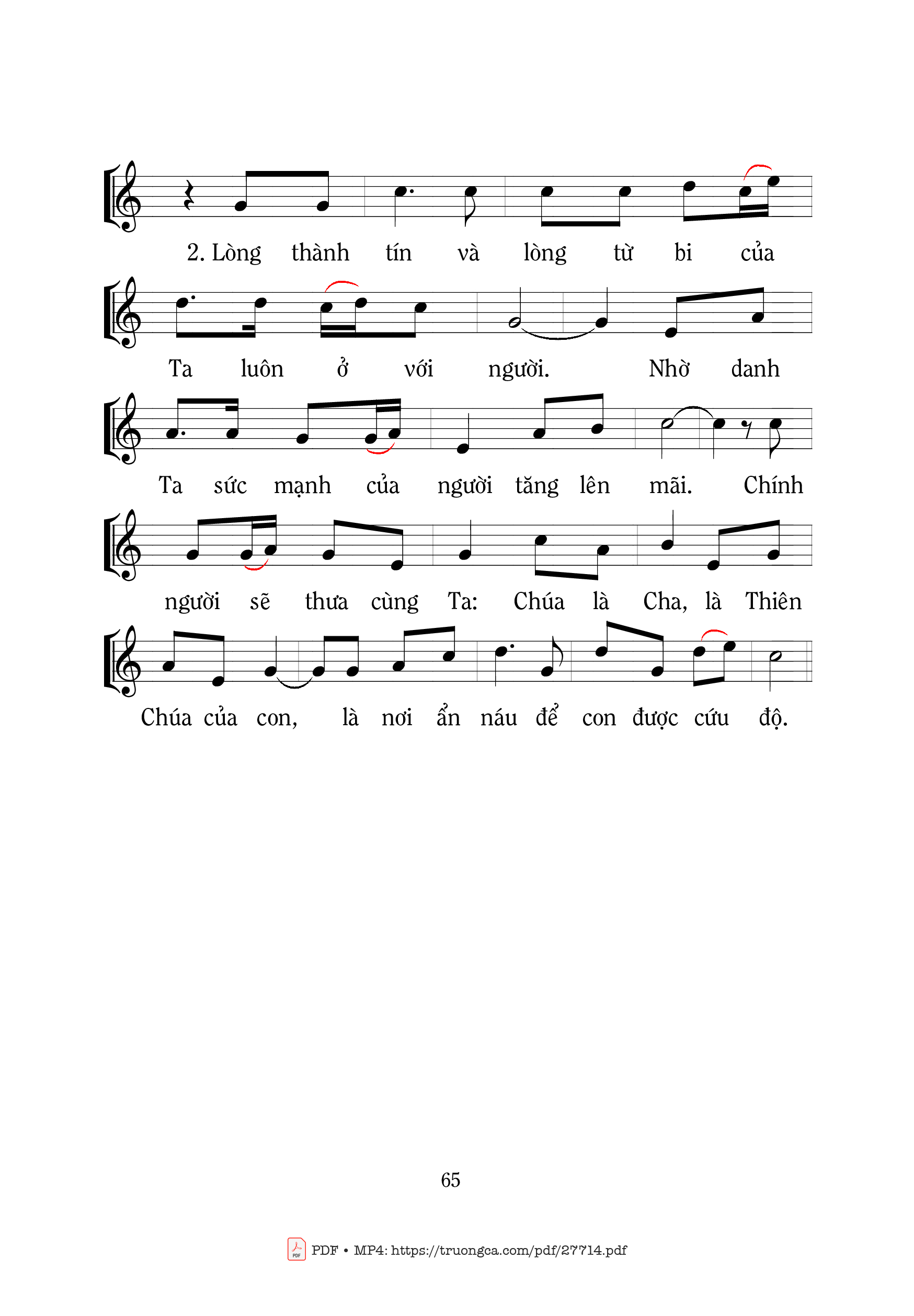 Page 2 of Sheet music PDF Thánh Vịnh 88, Lòng Từ Bi Chúa - Mi Trầm