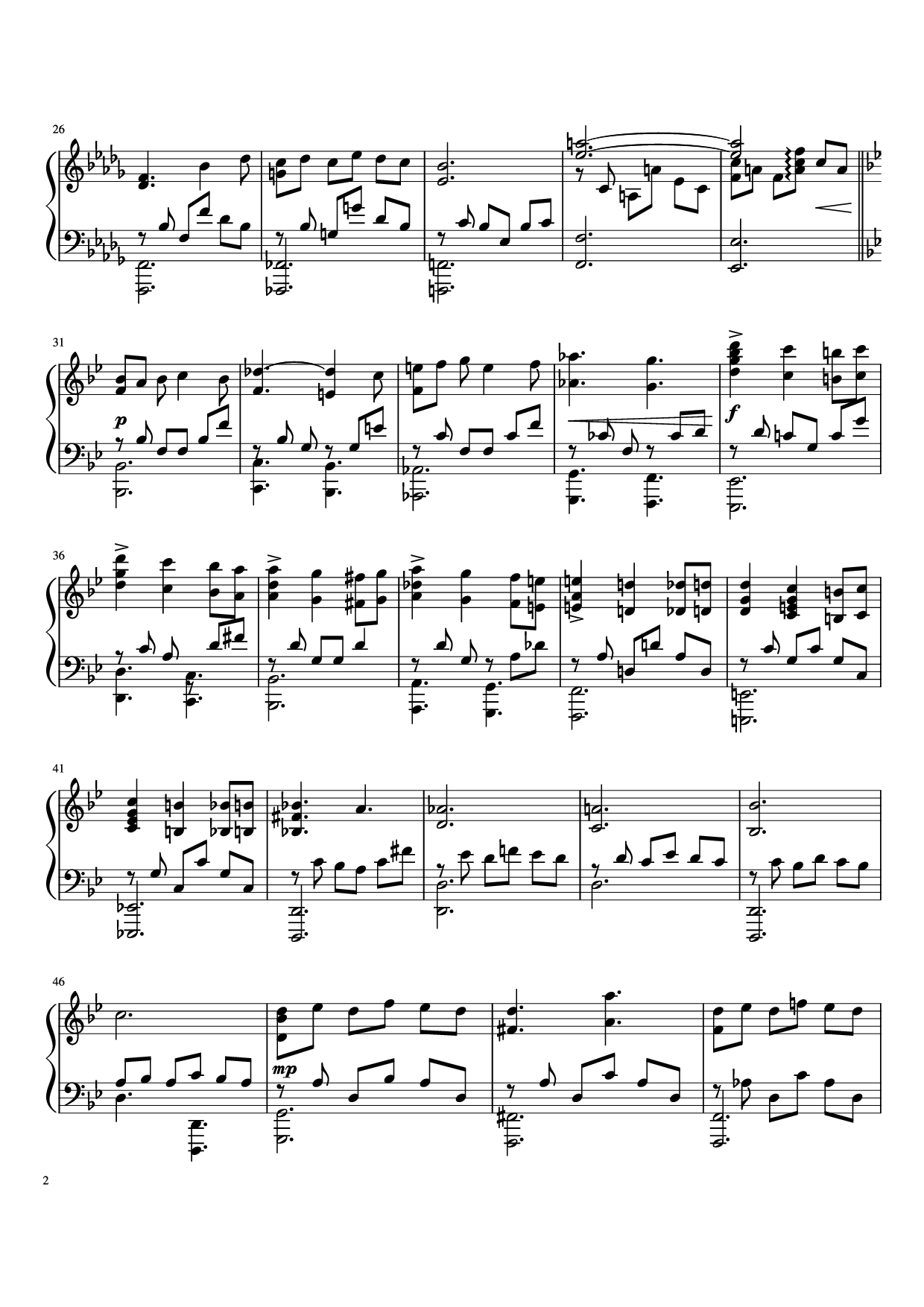Page 2 of Sheet music PDF Piano Crime and Punishment Piano - Undefined