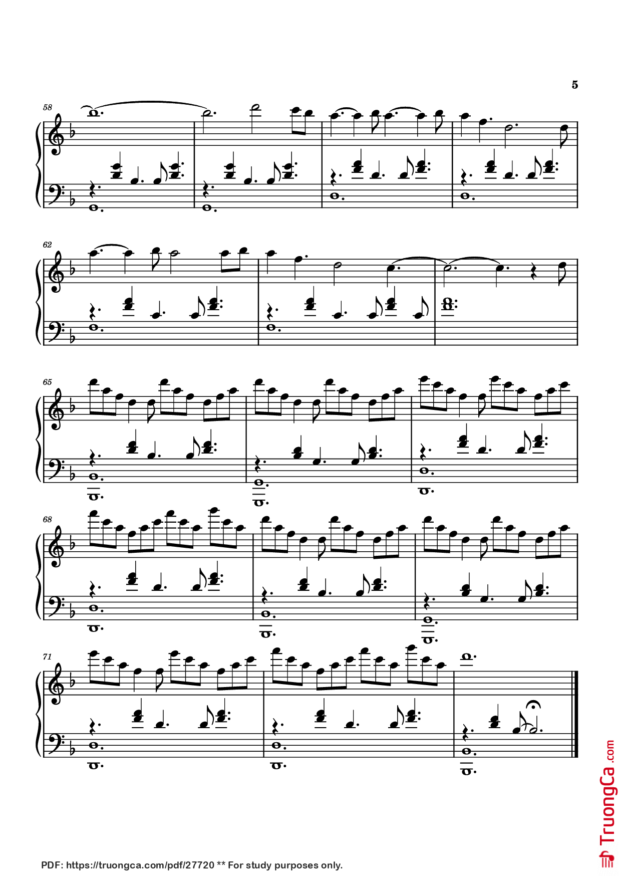 Page 5 of Sheet music PDF Piano Idea 9 Piano - Gibran Alcocer
