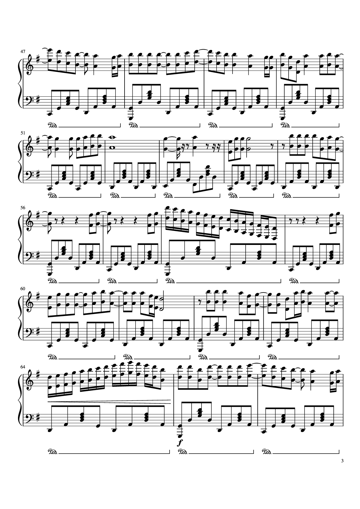 Page 3 of Sheet music PDF Piano When you Say Nothing At All Piano - Undefined