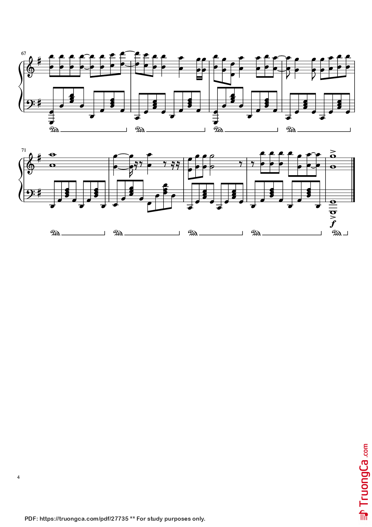 Page 4 of Sheet music PDF Piano When you Say Nothing At All Piano - Undefined
