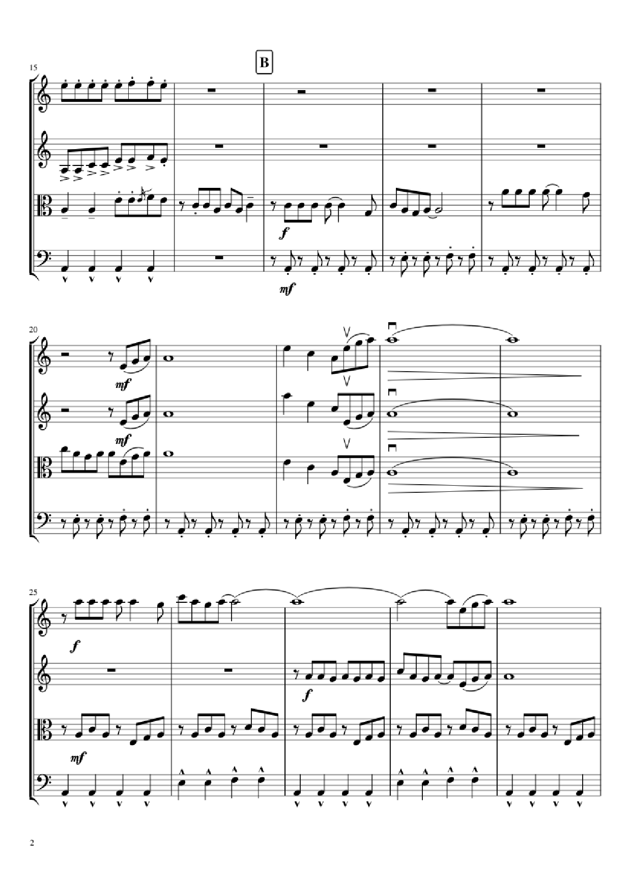 Page 2 of Sheet music PDF Mal Romance Violin - Lady Gaga Arr. by Potter