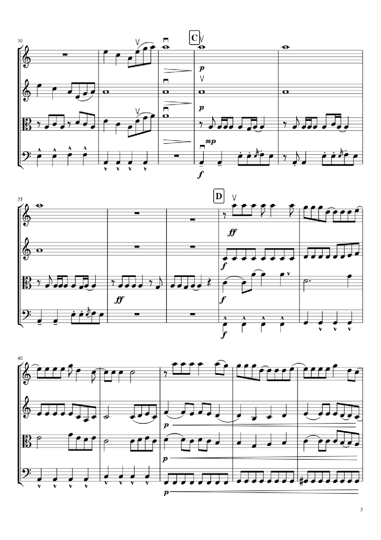 Page 3 of Sheet music PDF Mal Romance Violin - Lady Gaga Arr. by Potter