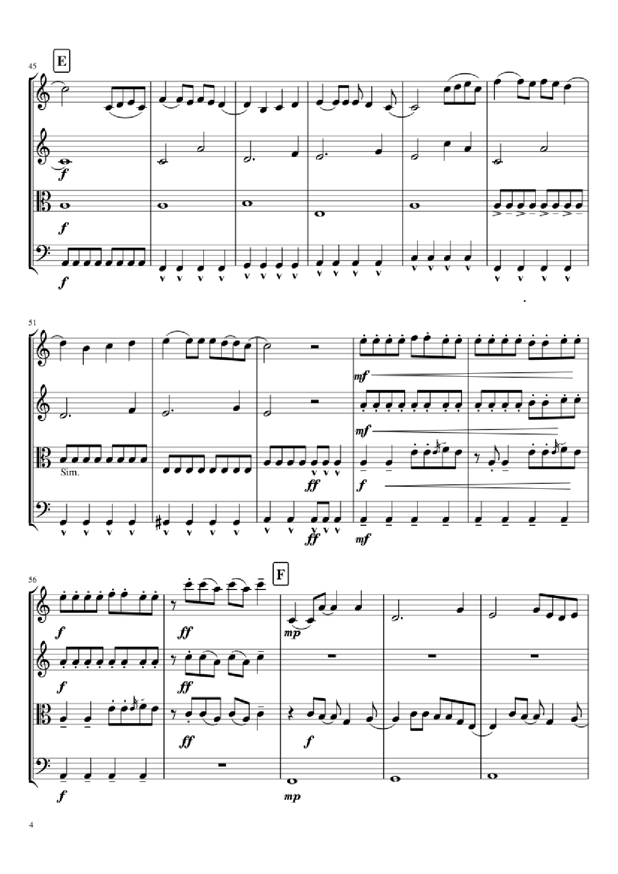 Page 4 of Sheet music PDF Mal Romance Violin - Lady Gaga Arr. by Potter