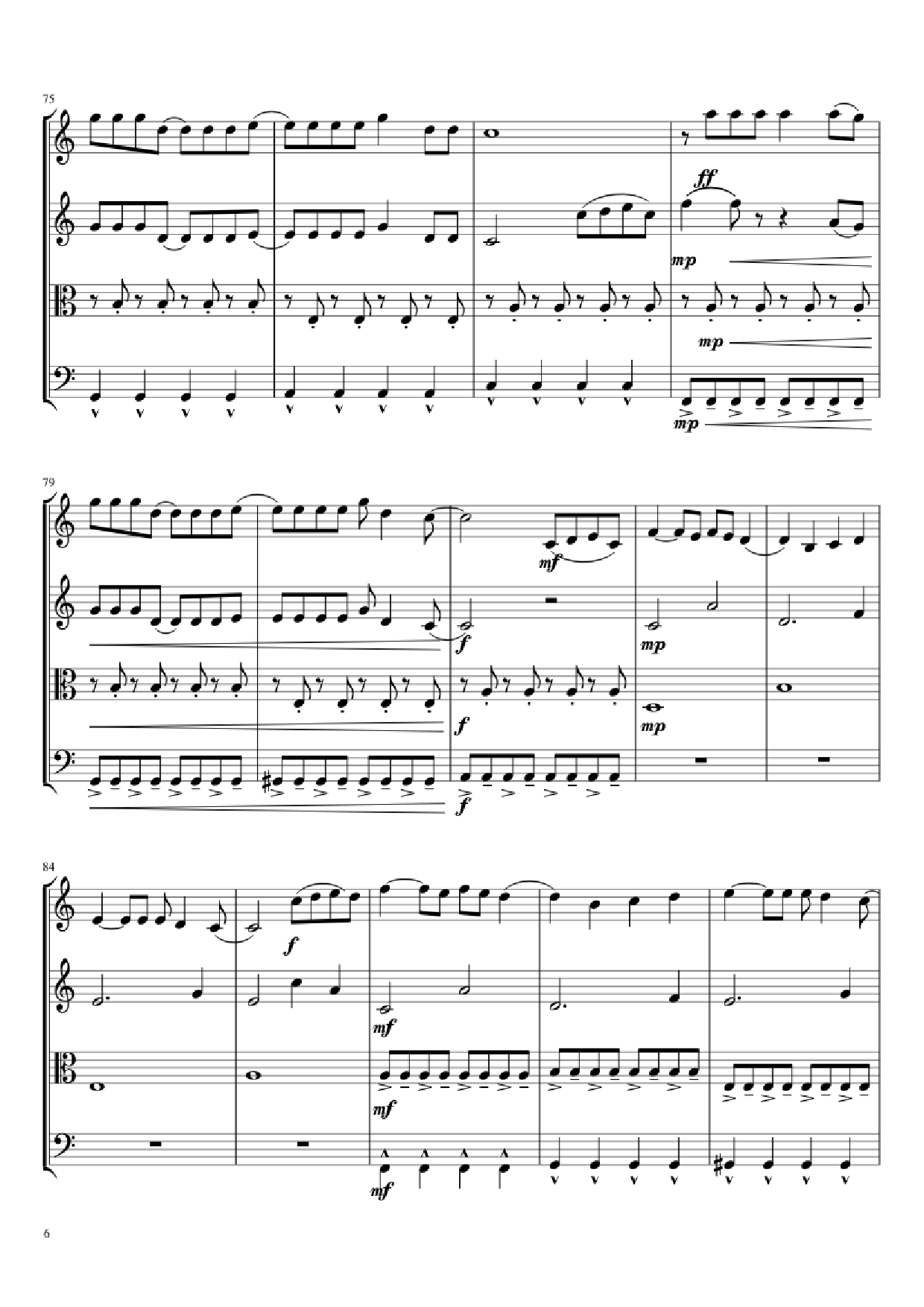 Page 6 of Sheet music PDF Mal Romance Violin - Lady Gaga Arr. by Potter
