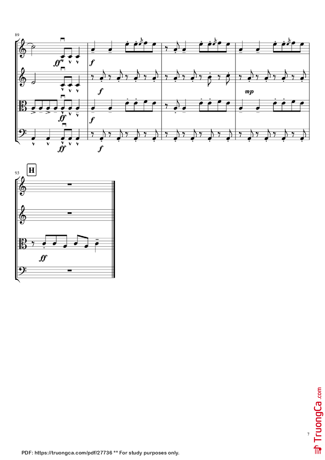 Page 7 of Sheet music PDF Mal Romance Violin - Lady Gaga Arr. by Potter