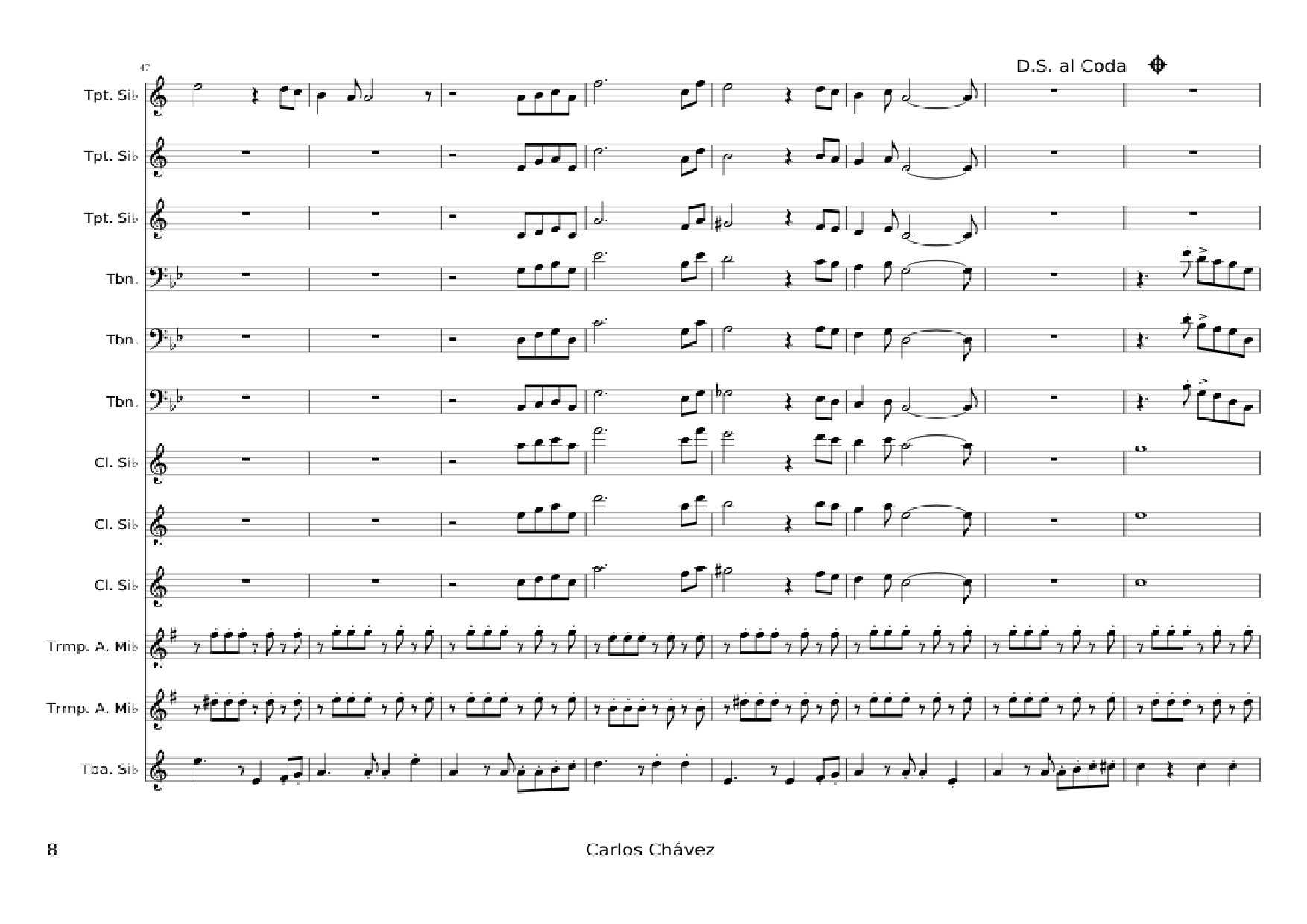 Page 8 of Sheet music PDF Costumbres - Undefined