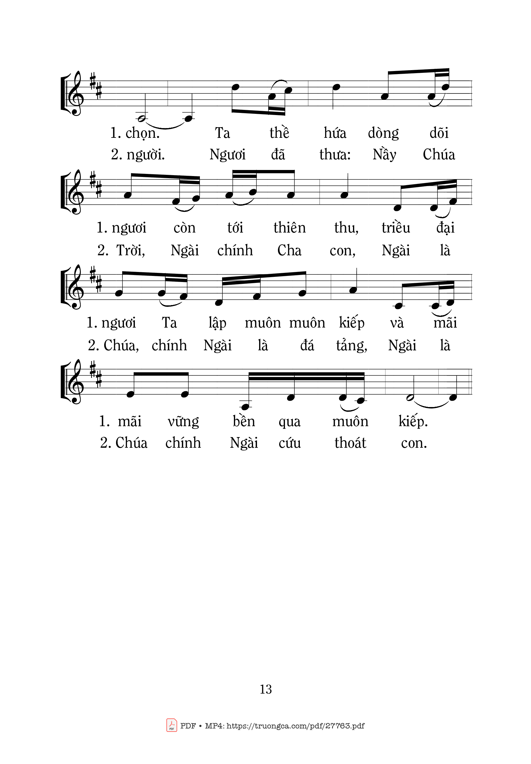 Page 2 of Sheet music PDF Thánh Vịnh 88, Con Sẽ Ca Ngợi - Mi Trầm