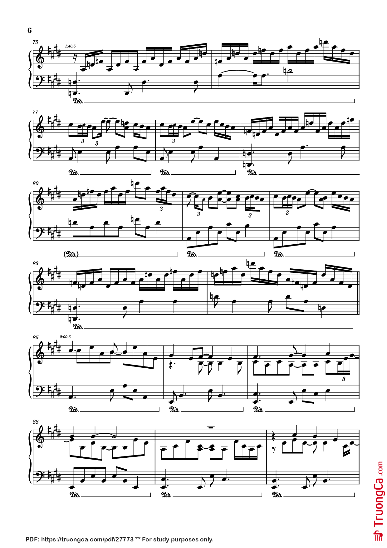 Page 6 of Sheet music PDF Piano 