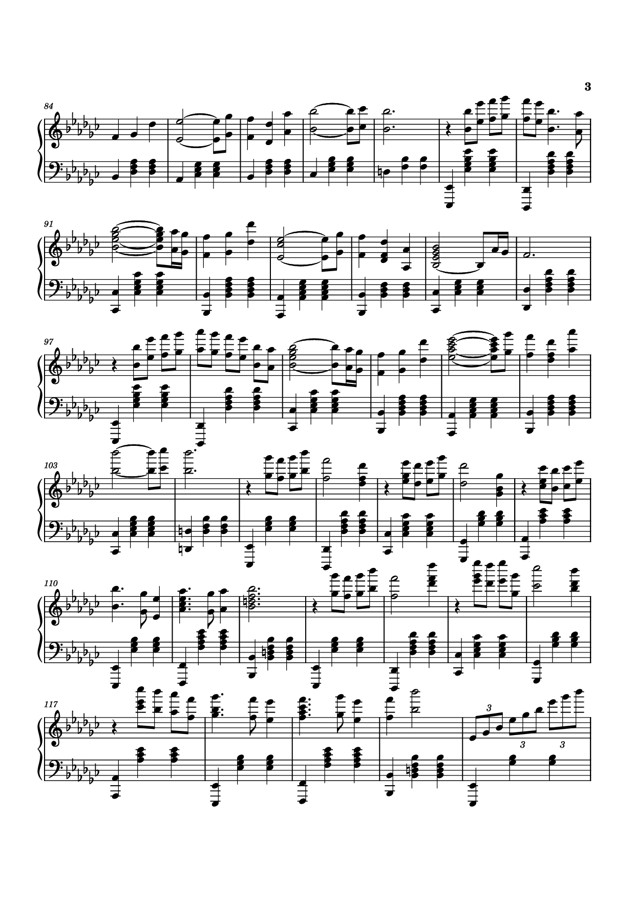 Page 3 of Sheet music PDF Piano Ofelia Piano - Juan Arenosa