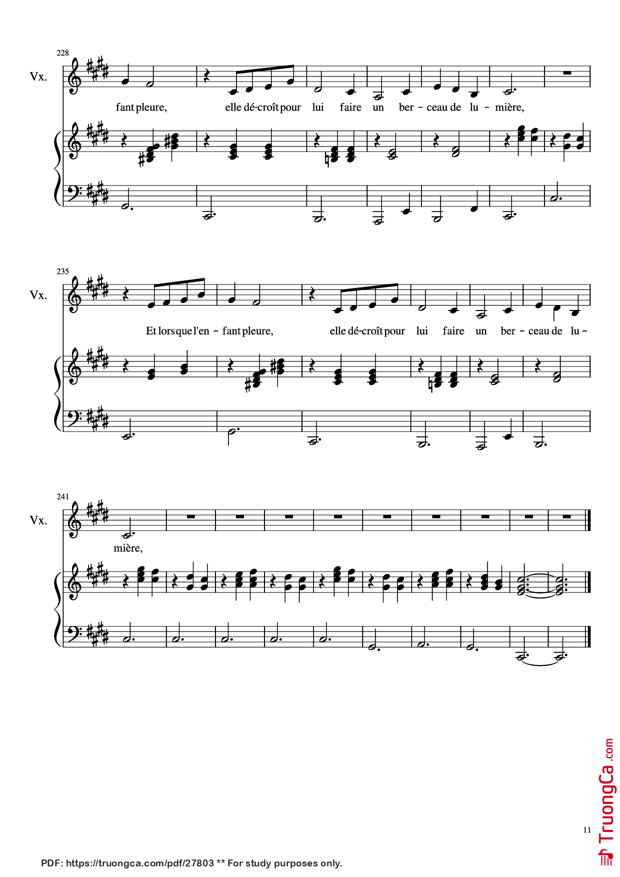 Page 11 of Sheet music PDF Piano Dis-moi Lune d