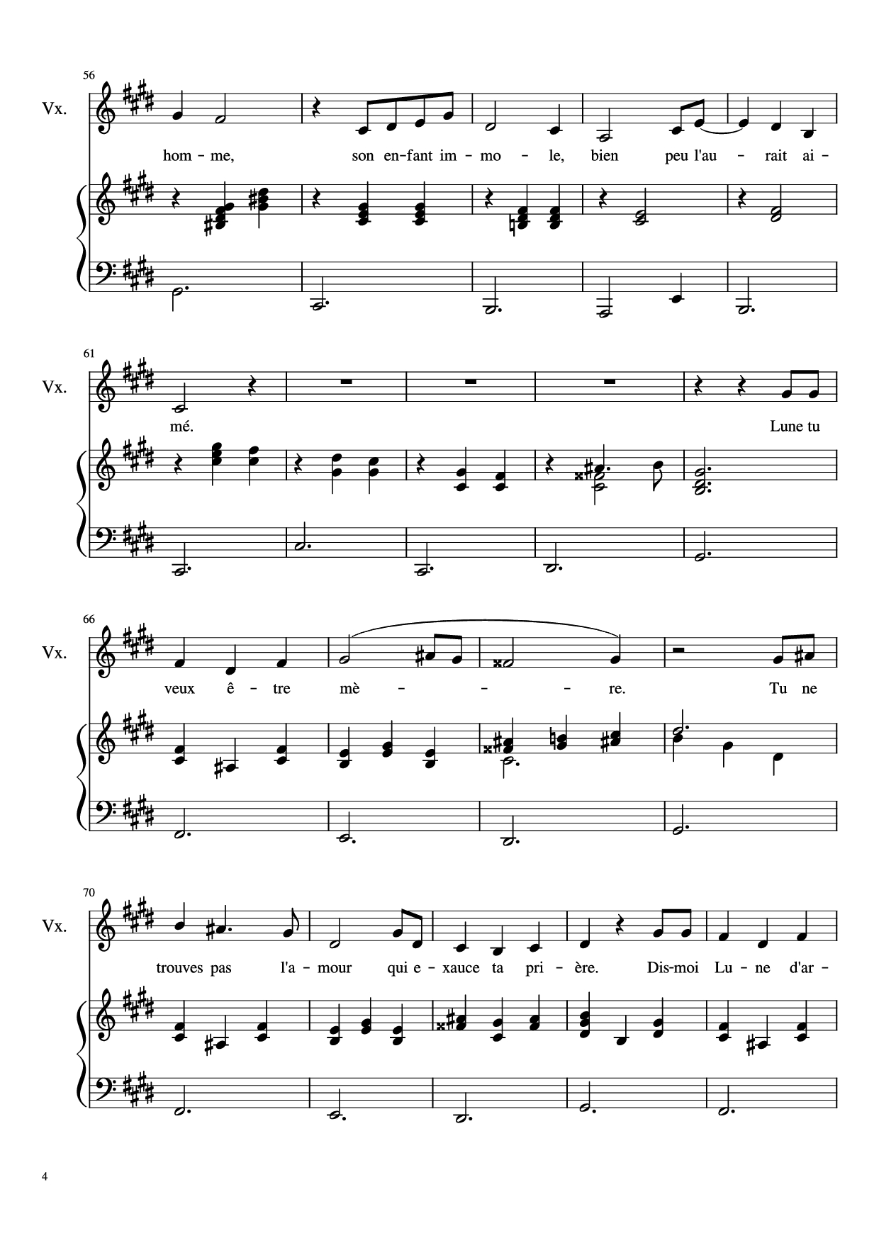 Page 4 of Sheet music PDF Piano Dis-moi Lune d