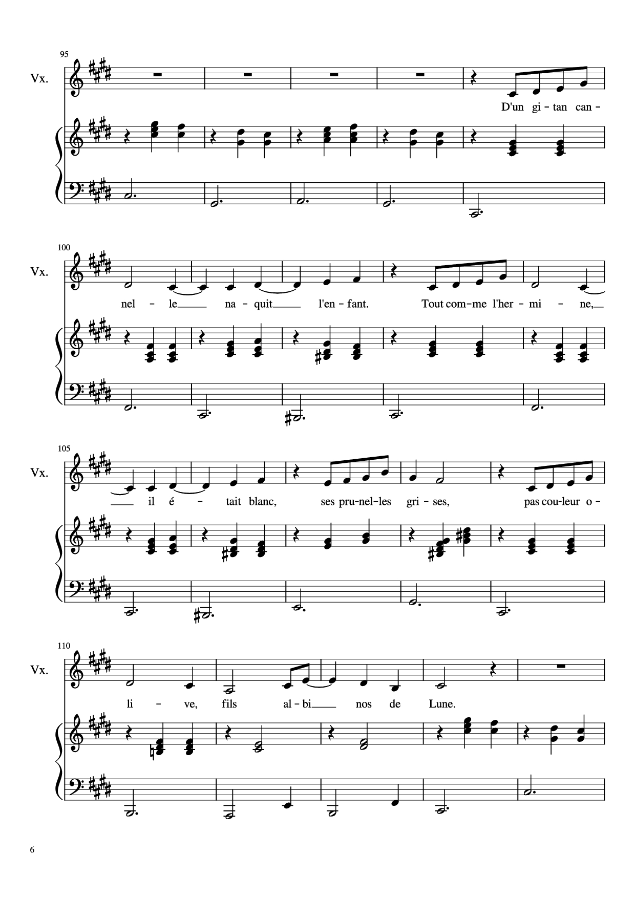 Page 6 of Sheet music PDF Piano Dis-moi Lune d