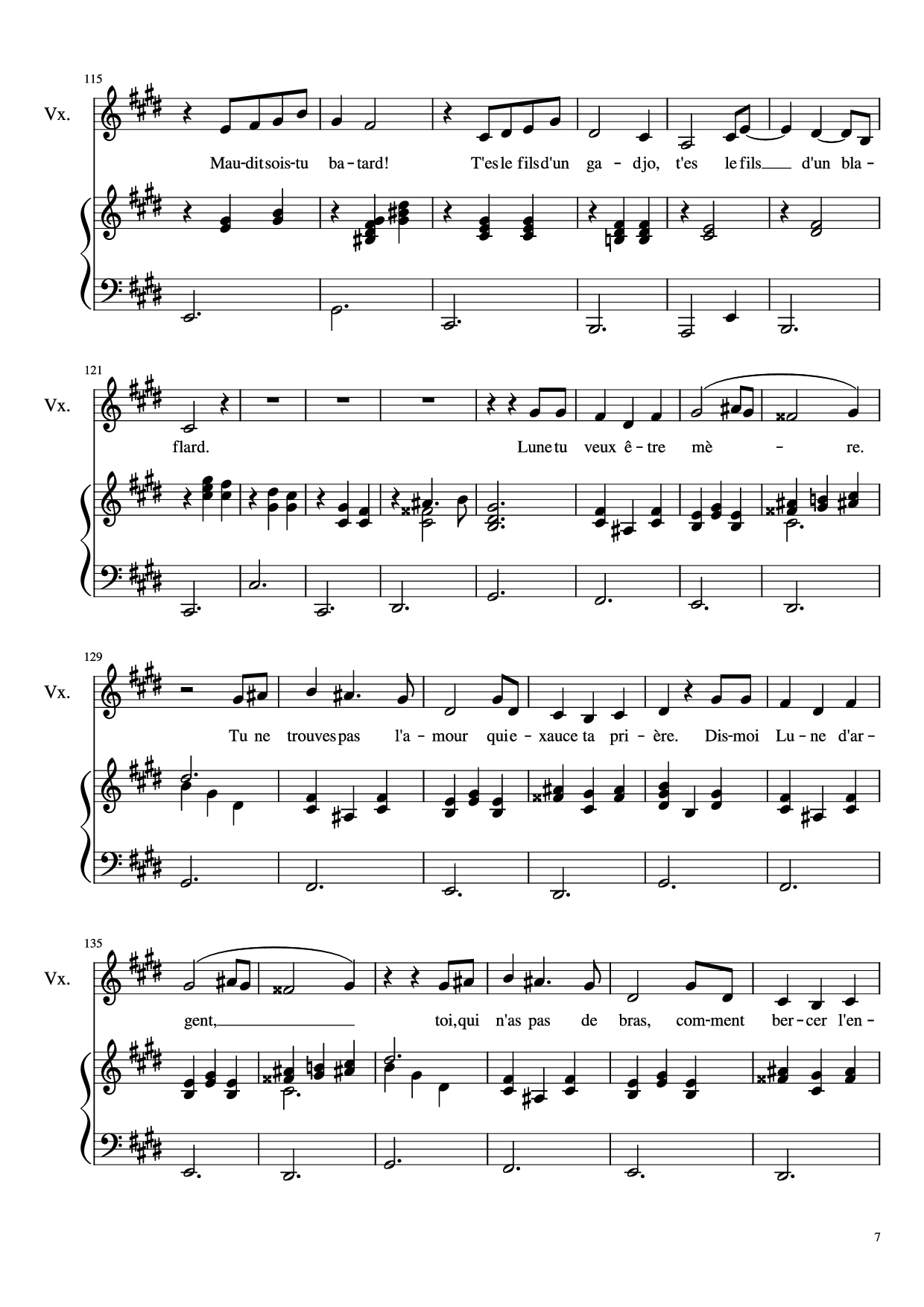 Page 7 of Sheet music PDF Piano Dis-moi Lune d