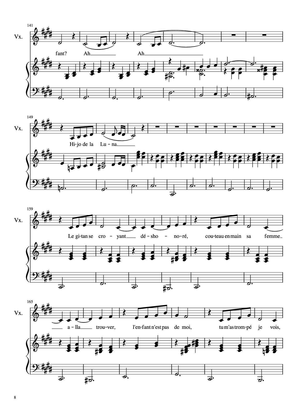 Page 8 of Sheet music PDF Piano Dis-moi Lune d