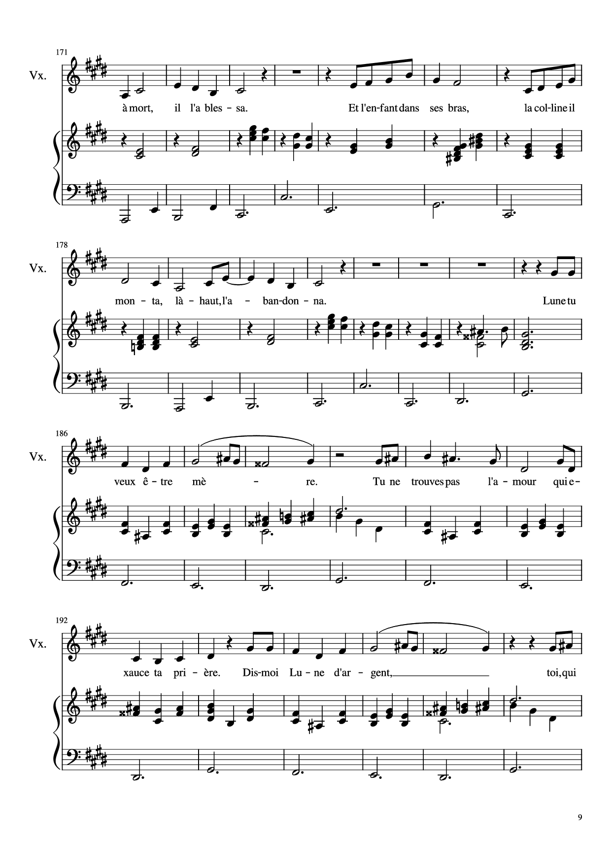 Page 9 of Sheet music PDF Piano Dis-moi Lune d