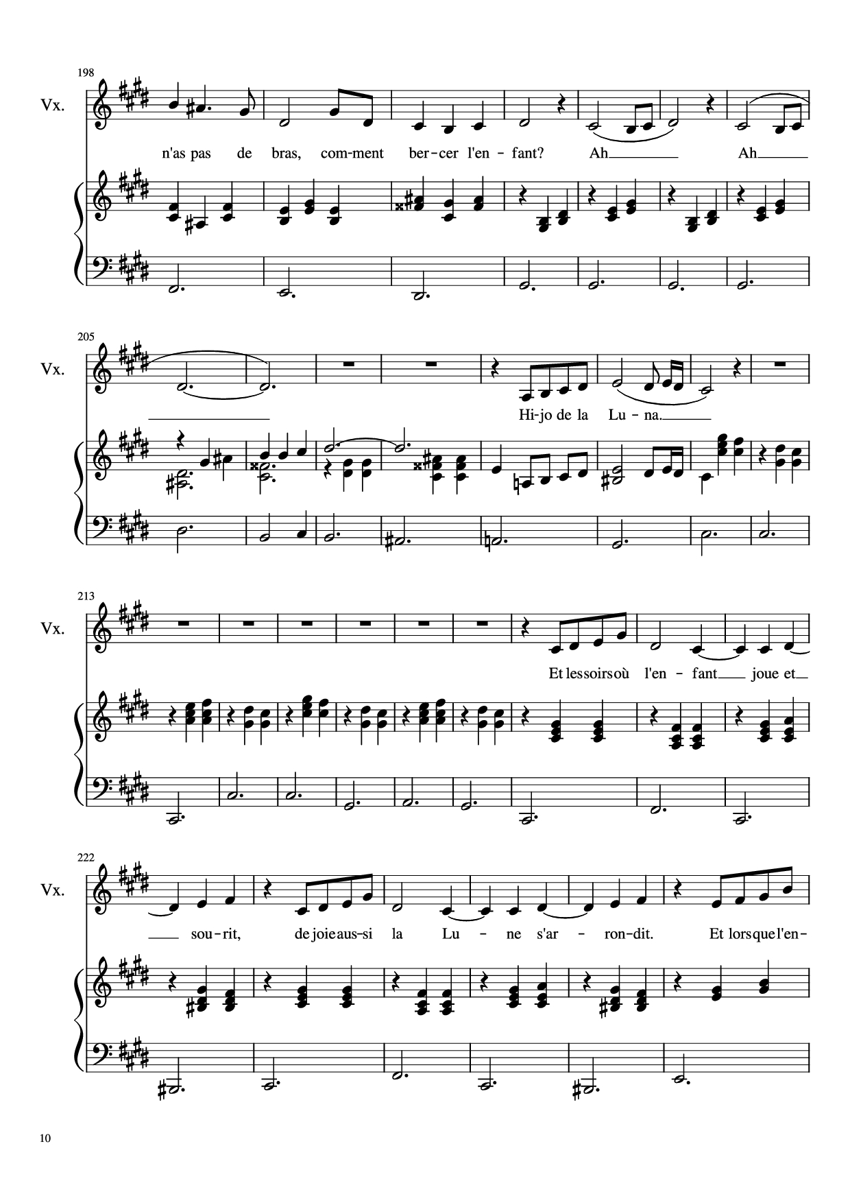 Page 10 of Sheet music PDF Piano Dis-moi Lune d