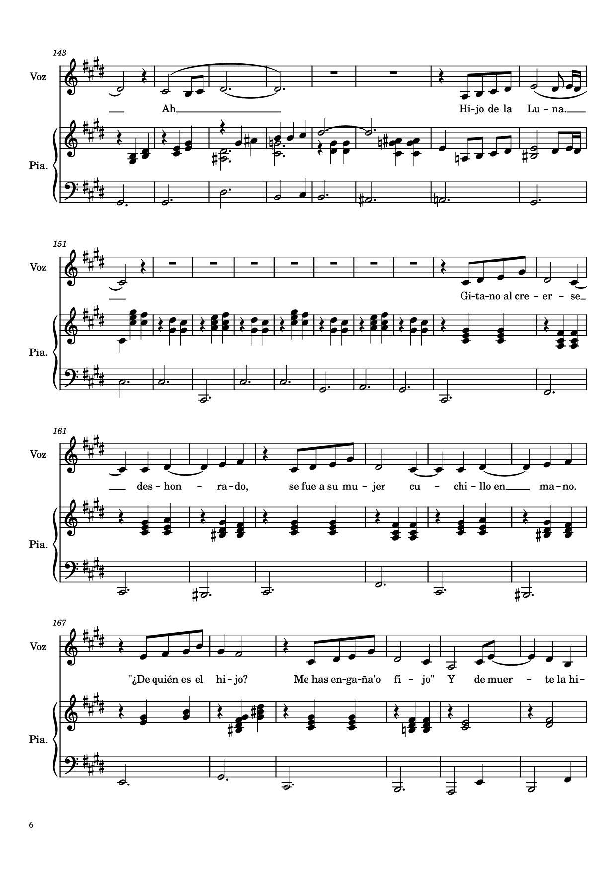 Page 6 of Sheet music PDF Piano Hijo de la Luna Piano - Undefined