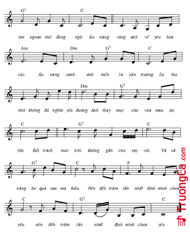 Page 2 of Sheet music PDF Tuổi Mười Ba - Nguyên Sa