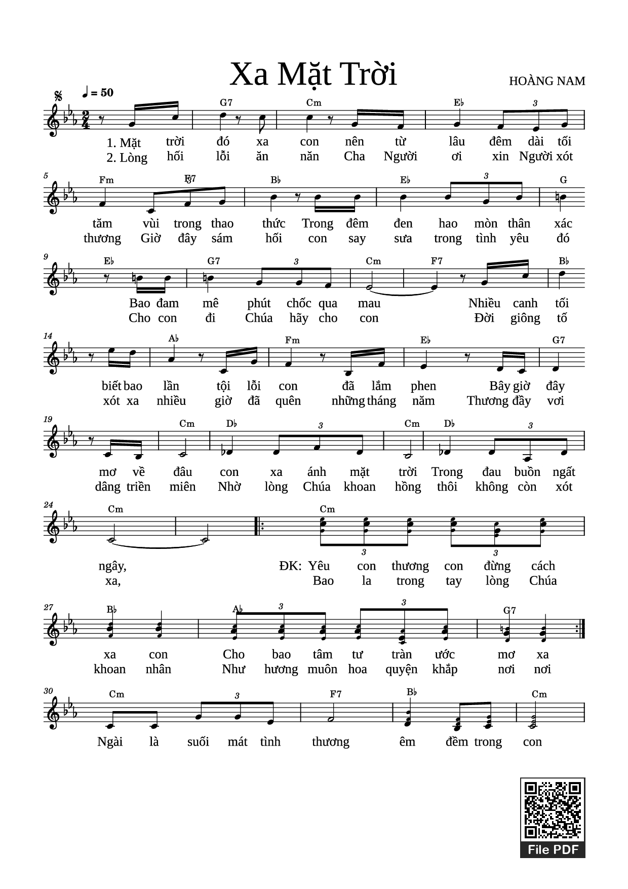 Xa Mặt Trời - HOÀNG NAM