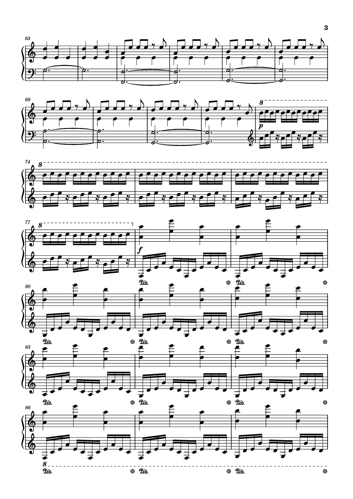 Page 3 of Sheet music PDF Piano Interstellar Piano - Композитор / аранжировщик