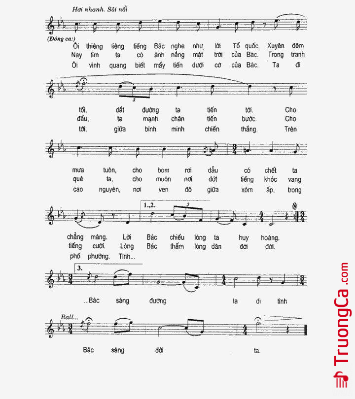 Page 2 of Sheet music PDF Tình Bác Sáng Đời Ta - Long Hưng