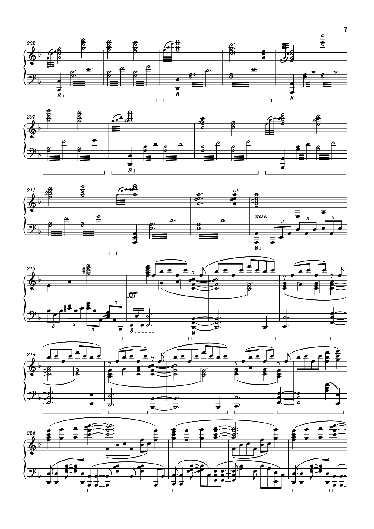 Page 7 of Sheet music PDF Piano Sincerely Piano - Original Artist: TRUE