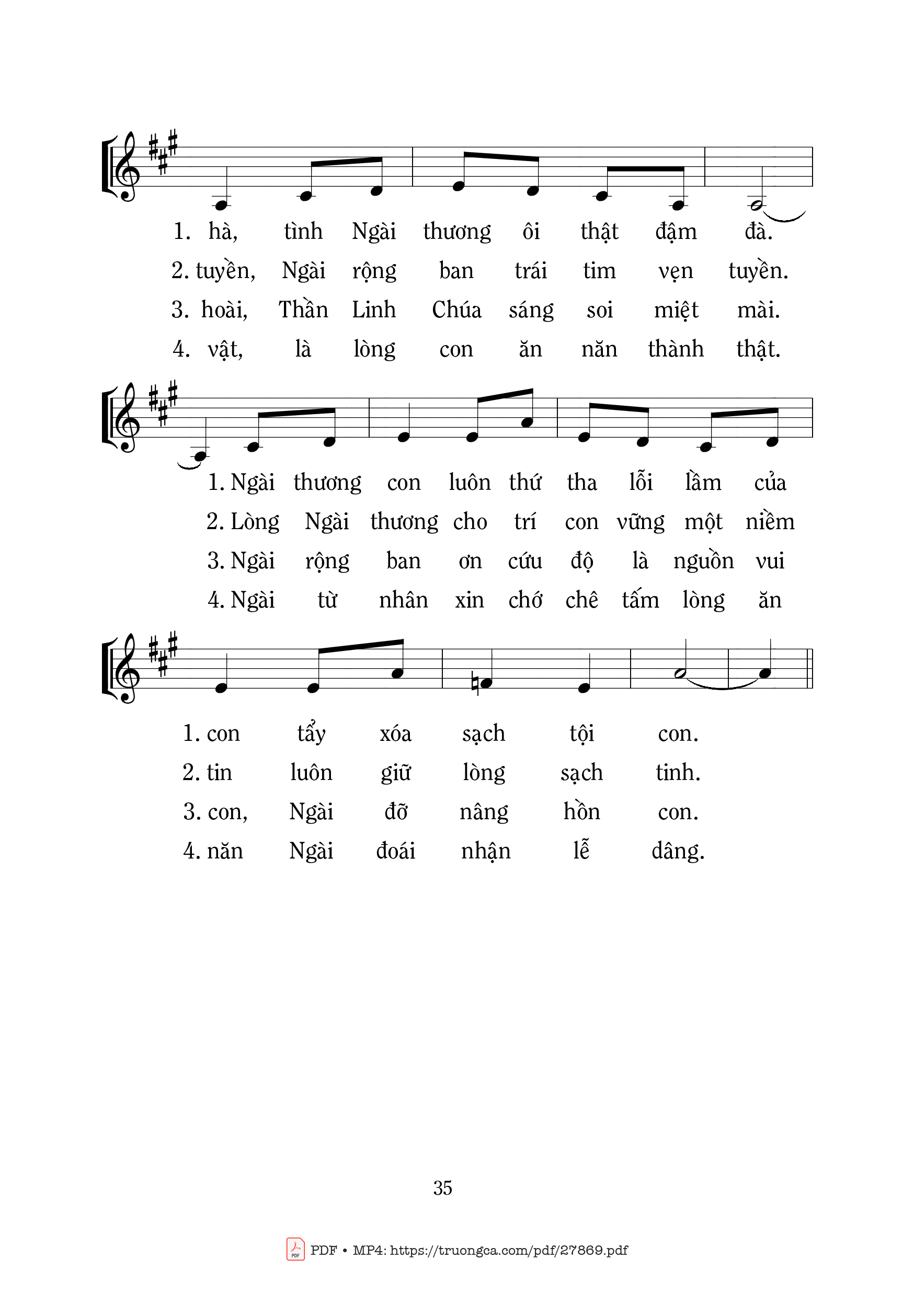 Page 2 of Sheet music PDF Xin Mở Lượng Từ Bi - Mi Trầm
