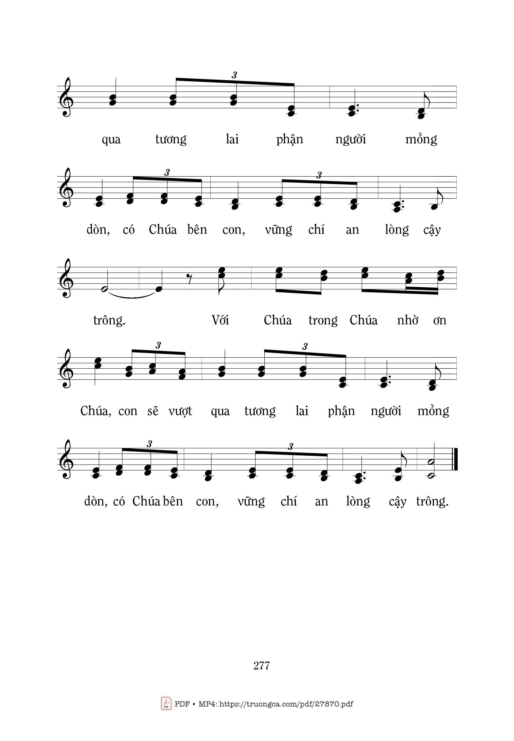 Page 2 of Sheet music PDF Con Không Xin Ngài - Mi Trầm