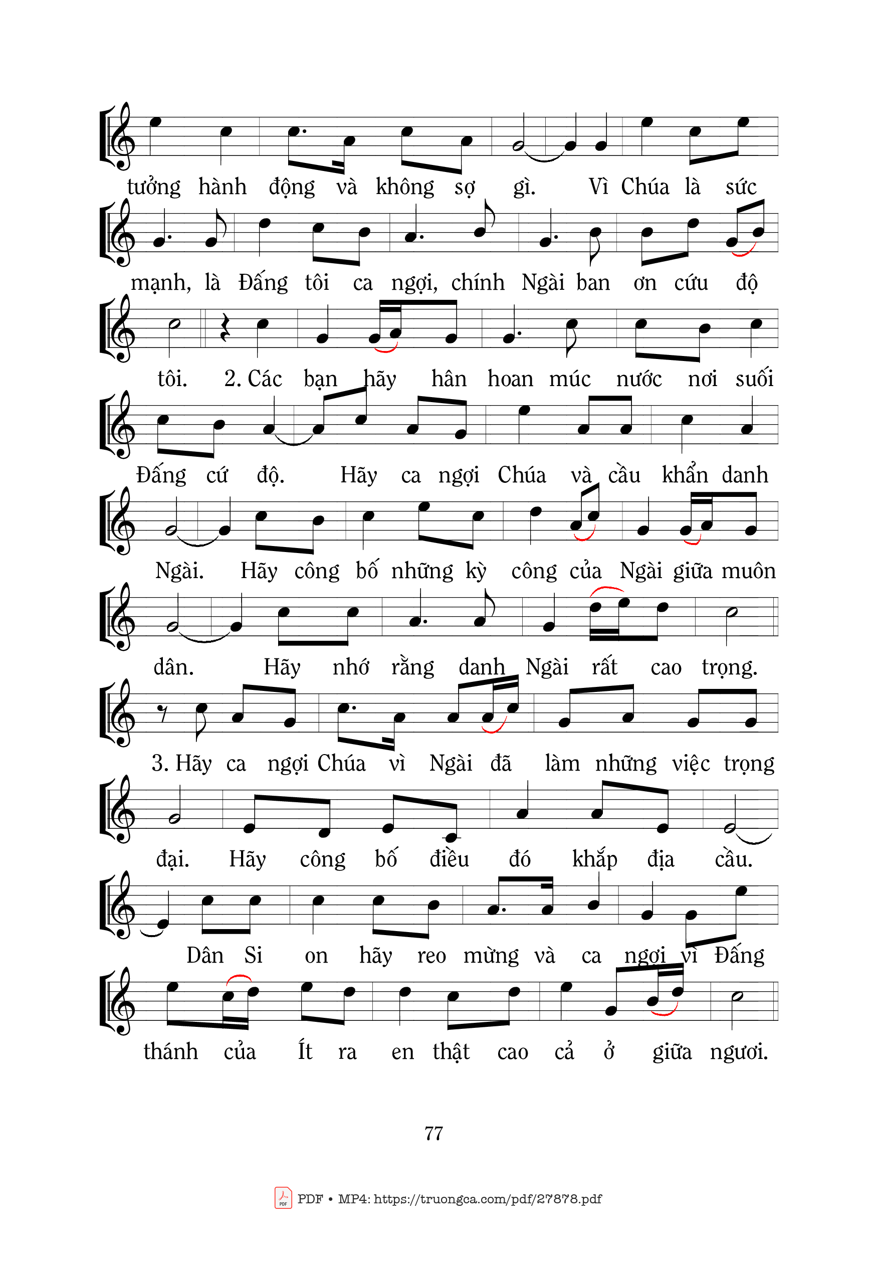 Các bạn hân hoan múc nước nơi suối Đấng cứu độ, Trang 2