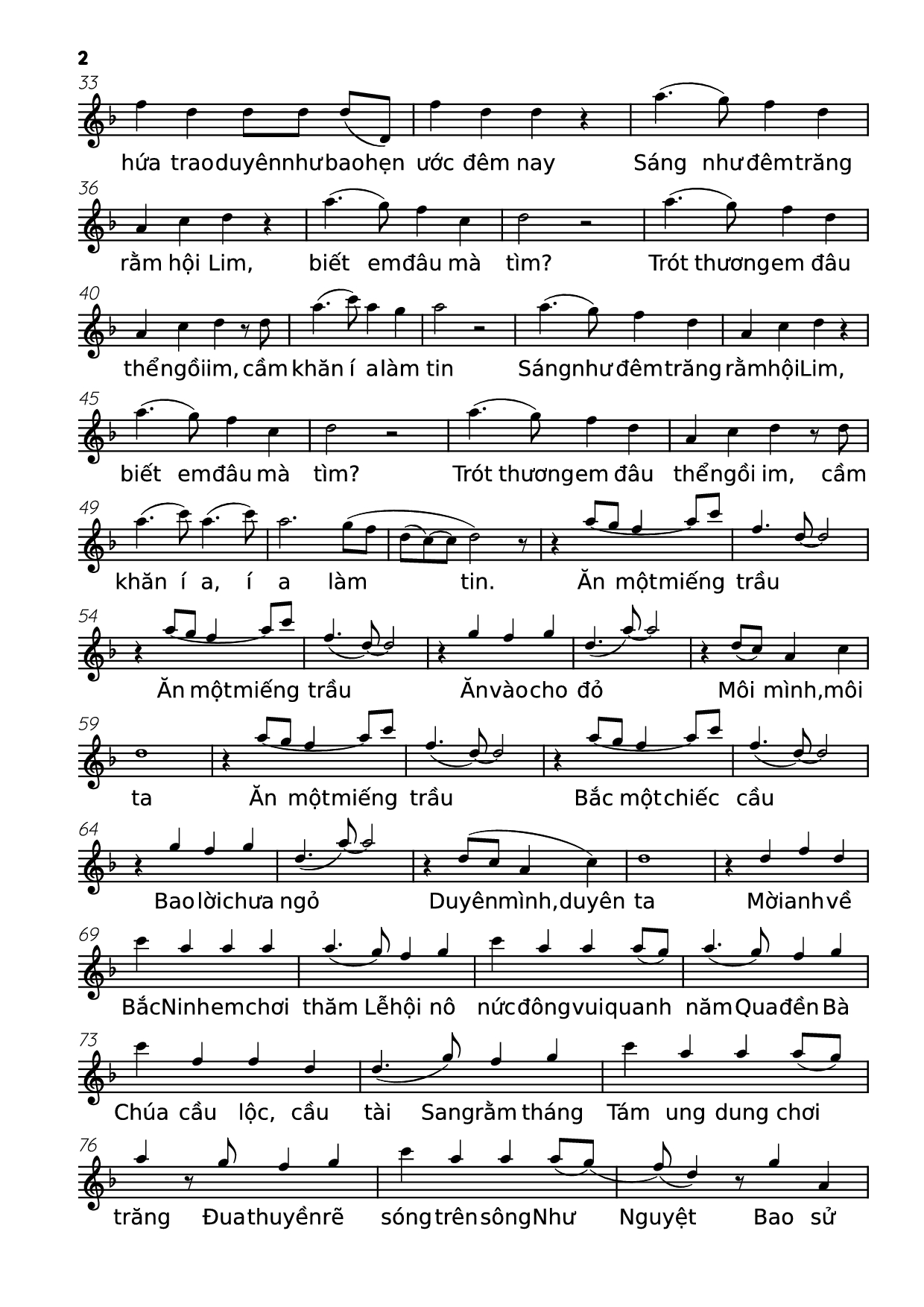 Page 2 of Sheet music PDF Bắc Bling - HG Music