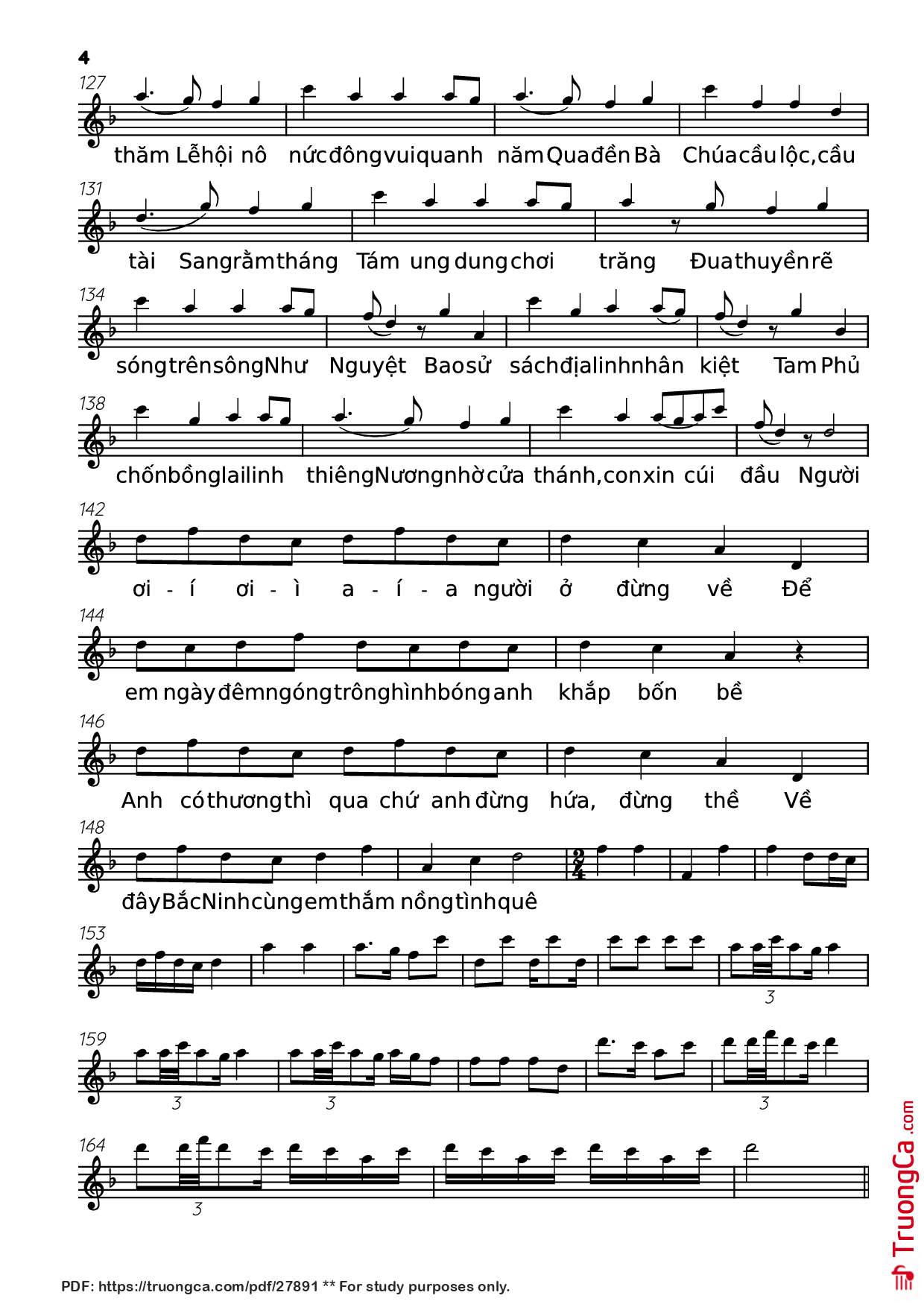 Page 4 of Sheet music PDF Bắc Bling - HG Music