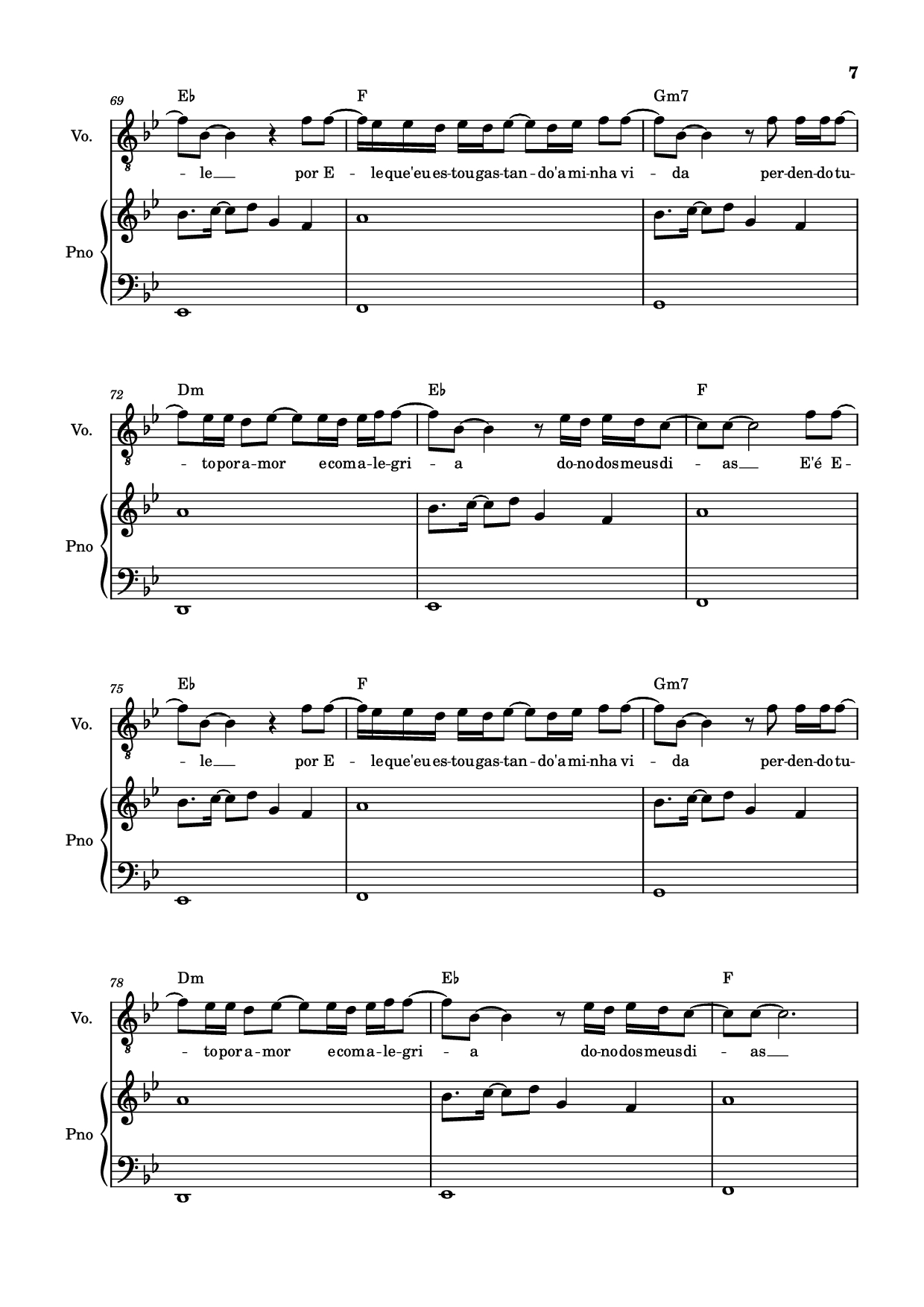 Page 7 of Sheet music PDF Piano É ELE Piano - Drops INA