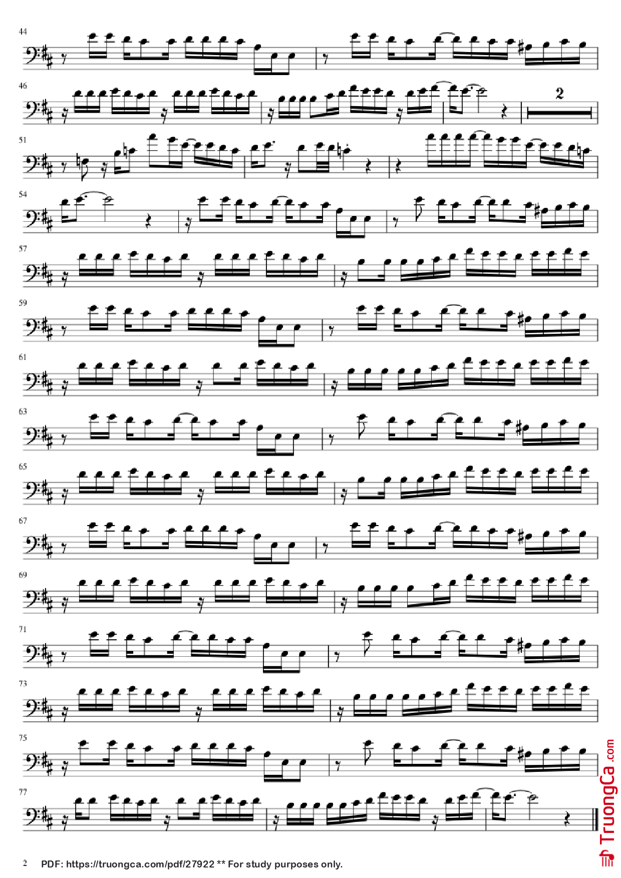 Page 2 of Sheet music PDF Piano One More Time, One More Chance Piano - Undefined