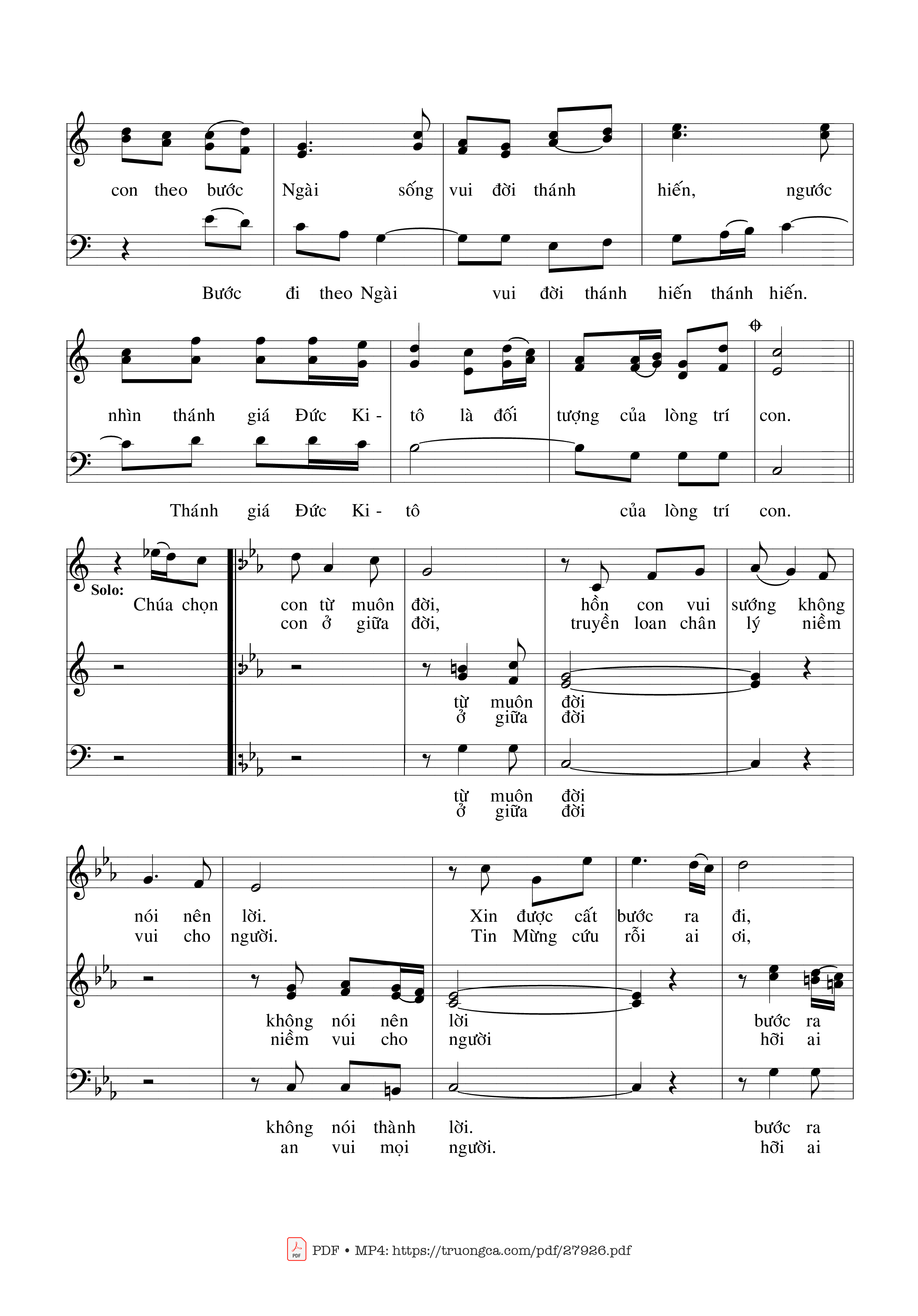Page 2 of Sheet music PDF Hồng Ân Đời Thánh Hiến - Minh Tâm