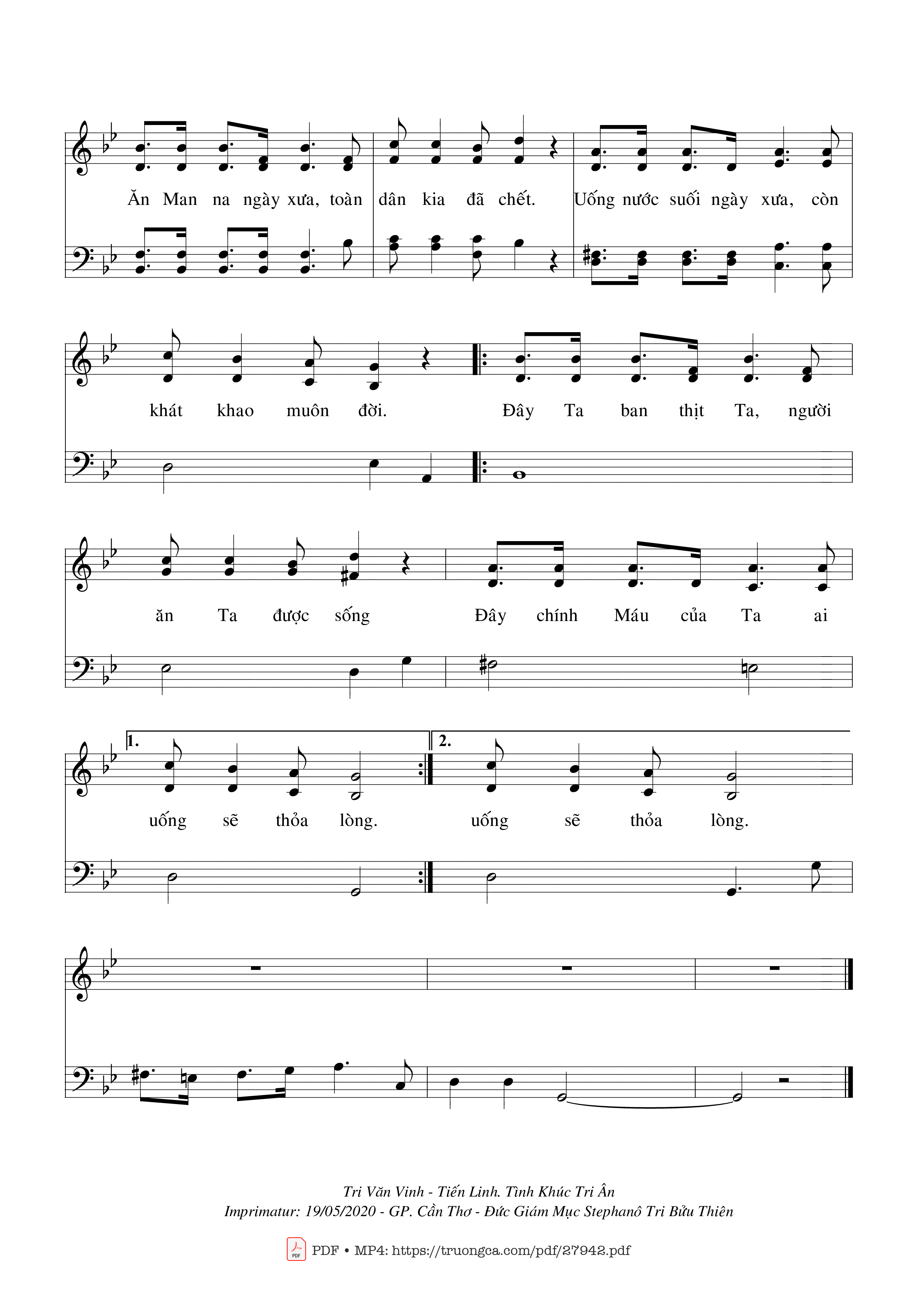 Page 2 of Sheet music PDF Tình Yêu Hiến Thân - Tri Văn Vinh
