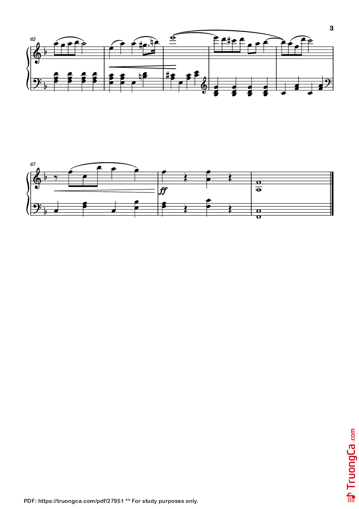 Page 3 of Sheet music PDF Piano Song Of The Toreador Piano - George Bizet