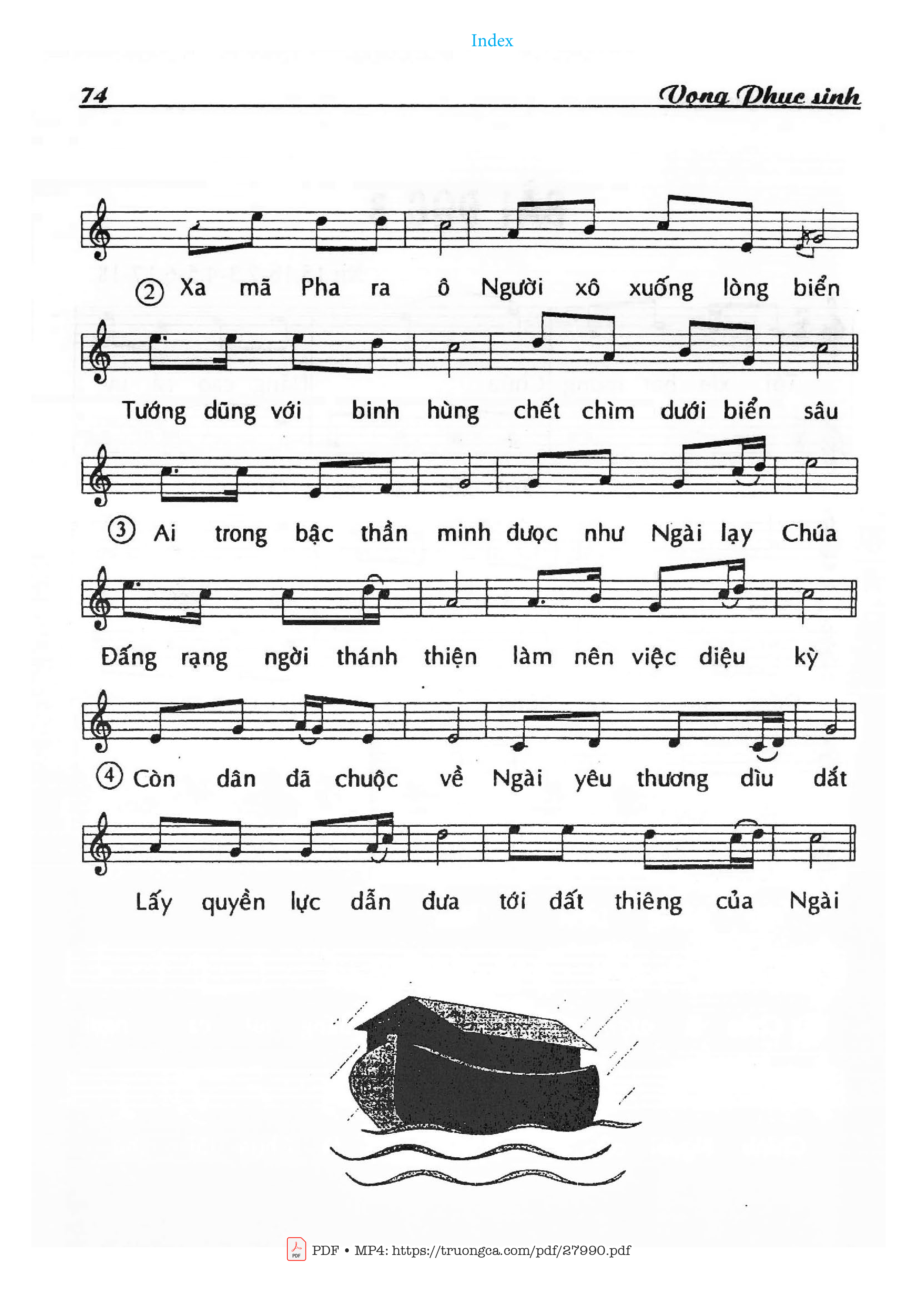 Page 2 of Sheet music PDF Vọng Phục Sinh - Bài Đọc 3 (Xh. 15) - Huy Hoàng