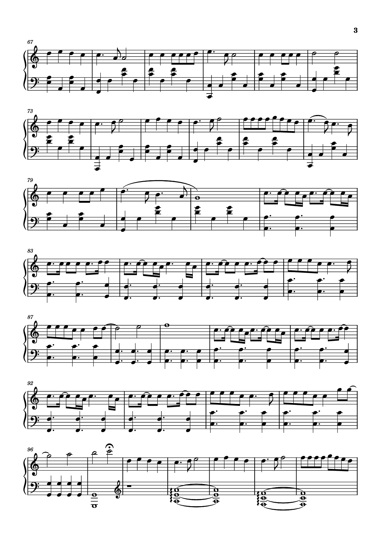 Page 3 of Sheet music PDF Piano Mất kết nối Piano - Dương Domic