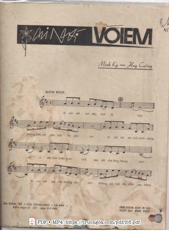 Page 6 of Sheet music PDF Ai nói với em - Minh Kỳ