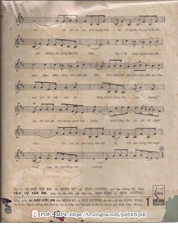 Page 7 of Sheet music PDF Ai nói với em - Minh Kỳ