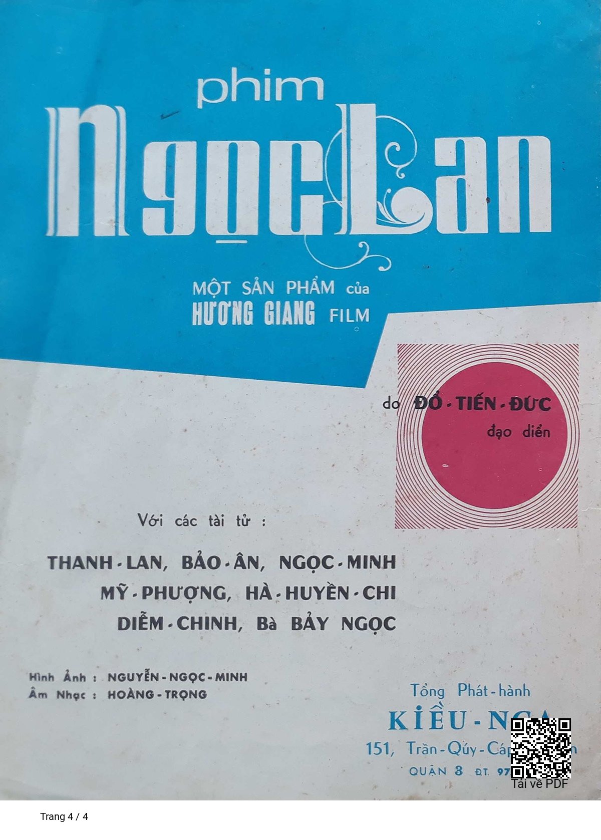 Page 4 of Sheet music PDF Hương mộc lan - Hoàng Trọng